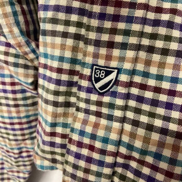 Cremieux Shirt 4XT Plaid Long Sleeve Cotton Button Down Collar Button Up - Picture 6 of 12